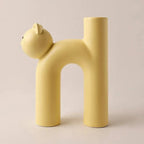 Matte Kitten Flower Vase