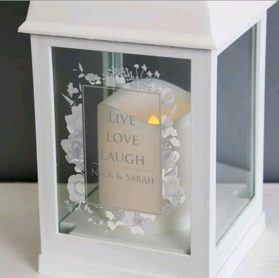 Personalized white LED lantern