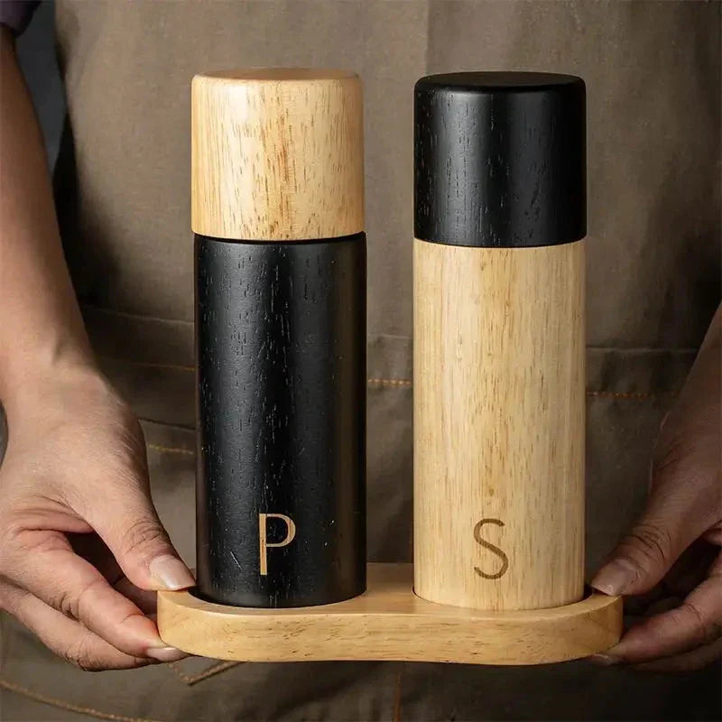 Wood Salt and Pepper Mill Set