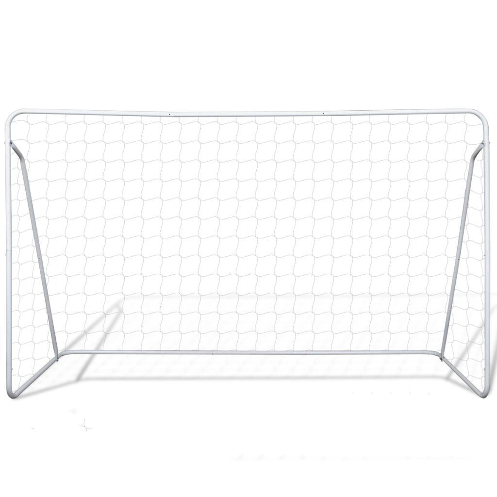 Steel Football Goal Set - 240 x 90 x 150 cm