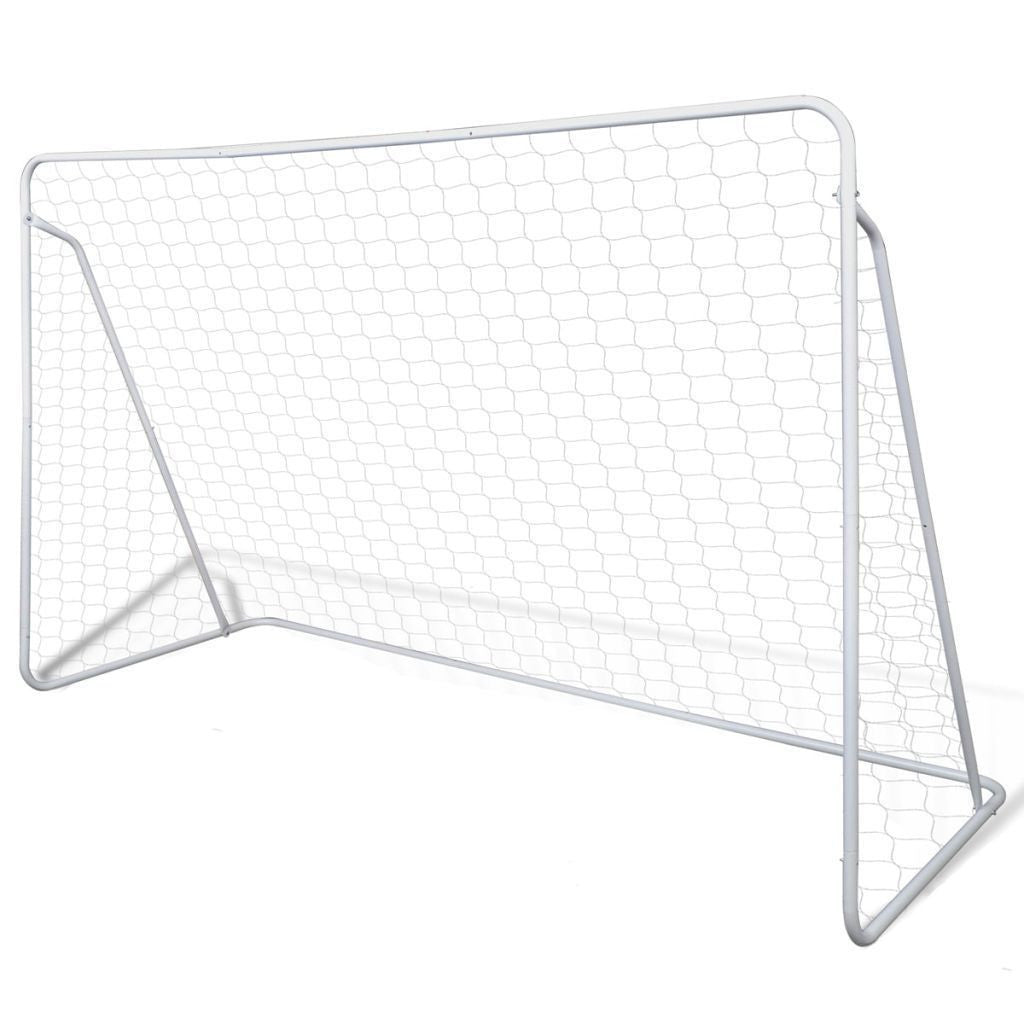 Steel Football Goal Set - 240 x 90 x 150 cm