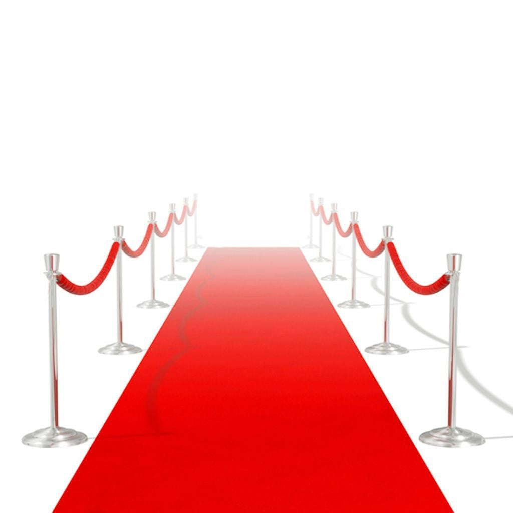 Extra heavy red carpet 1 x 5 m - 400 g/m2