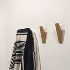 Wooden Wall Hooks Set Nordhaak – 6 Minimalistic Coat Hooks made of Solid Wood
