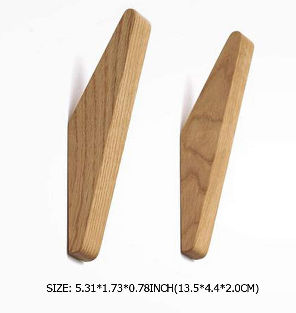 Wooden Wall Hooks Set Nordhaak – 6 Minimalistic Coat Hooks made of Solid Wood
