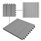 WPC tiles 30x30cm 11pcs 1m2 Gray