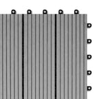 WPC tiles 30x30cm 11pcs 1m2 Gray