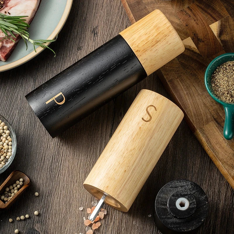 Wood Salt and Pepper Mill Set