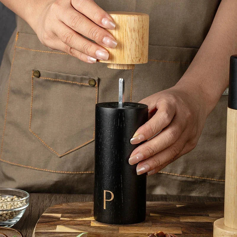 Wood Salt and Pepper Mill Set