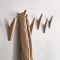 Wooden Wall Hooks Set Nordhaak – 6 Minimalistic Coat Hooks made of Solid Wood