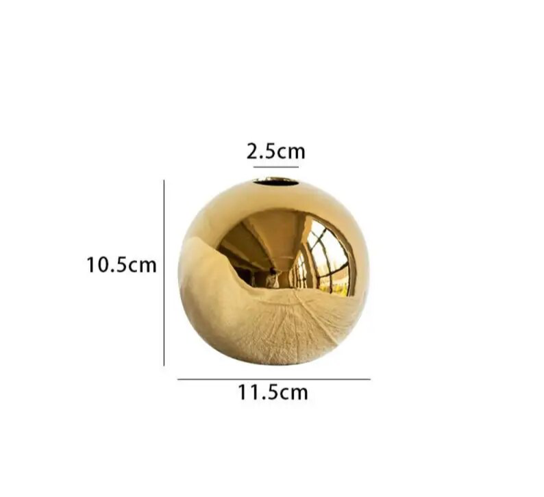 Golden Ball Vase