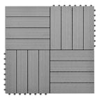 WPC tiles 30x30cm 11pcs 1m2 Gray