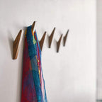 Wooden Wall Hooks Set Nordhaak – 6 Minimalistic Coat Hooks made of Solid Wood