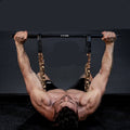 Adjustable Resistance Band and Bar Set with Up to 120 kg Resistance