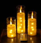 Candle Lights Set with Realistic LED Flame