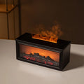 FlameAura – Aromatherapy Fireplace Diffuser with 7 LED Colors