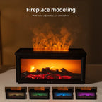 FlameAura – Aromatherapy Fireplace Diffuser with 7 LED Colors