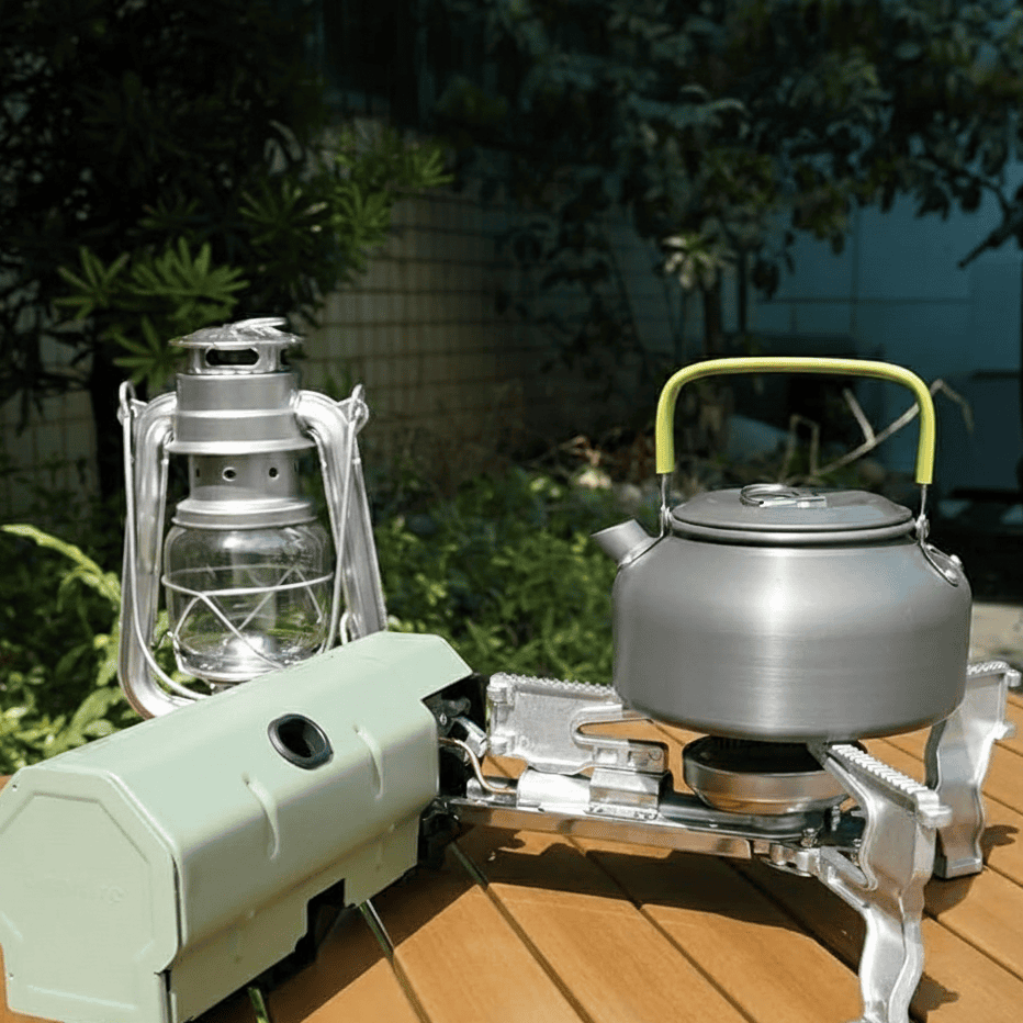 FLAMECAMP – Portable Butane Camping Stove with Storage Bag & Gas Bottle