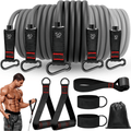 FLEXCORE – Resistance Tire Set for Full Body Training with Handles, Ankle Straps & Door Anchor