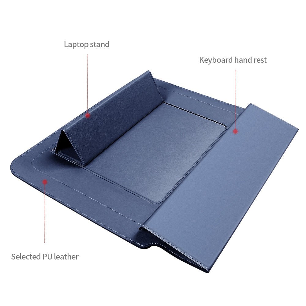 FlexiGuard – Slim Waterproof Laptop Sleeve with Shock Protection & Stand