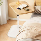 LIVELIFT – Adjustable Side Table for Sofa & Bed with Wooden Top