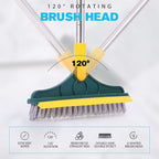 FlexSweep Brush – 2-in-1 Cleaning Brush with Scraper for Floors and Tiles