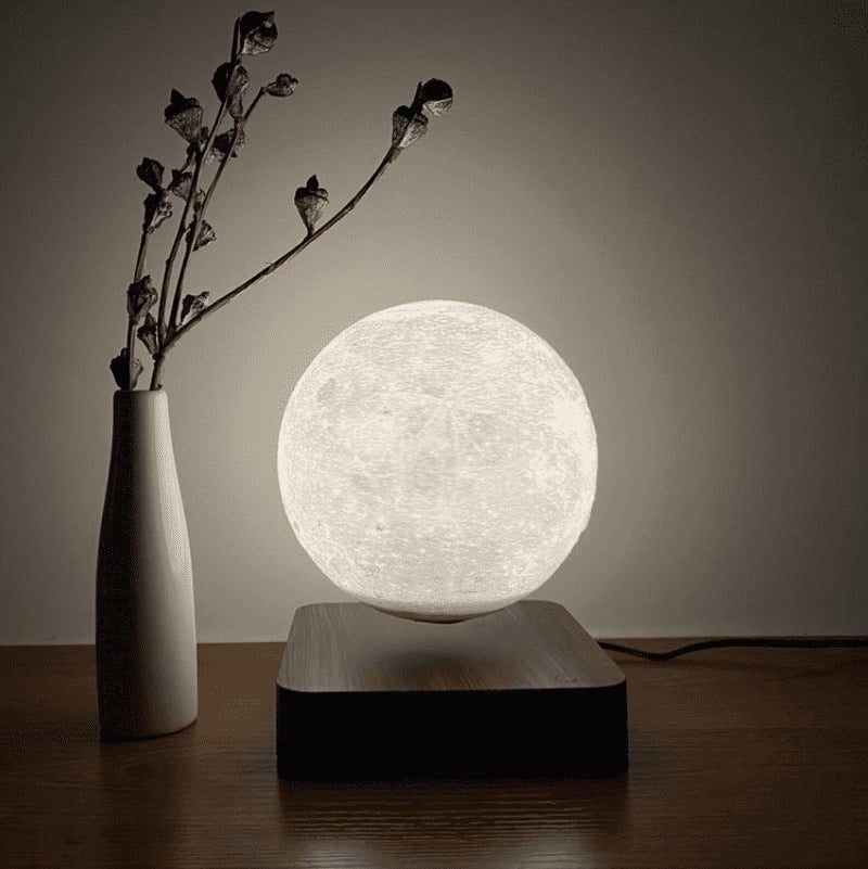 Floating Magnetic Moon Lamp with 3D Print and LED Lighting