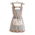 Cotton Kitchen Apron Floral Cooking