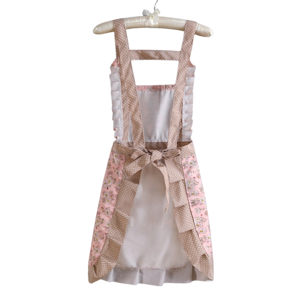 Cotton Kitchen Apron Floral Cooking