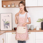 Cotton Kitchen Apron Floral Cooking