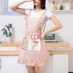 Cotton Kitchen Apron Floral Cooking