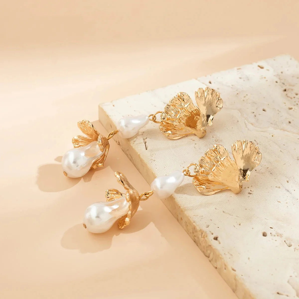 Floral Pearl Blooming Earrings