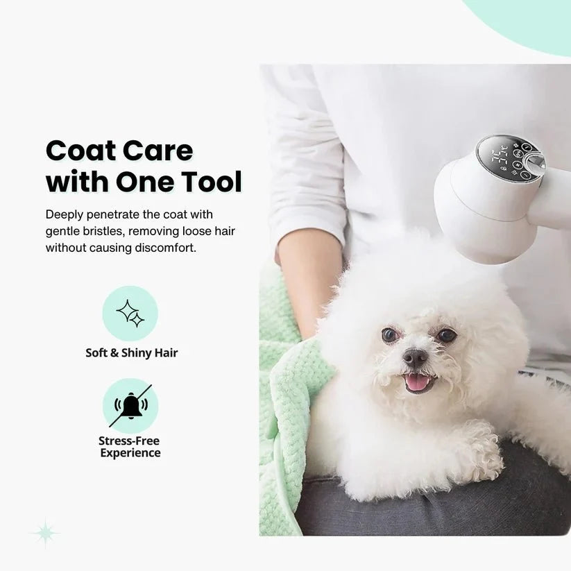 FluffDry - 2-in-1 Dog Hair Dryer & Brush