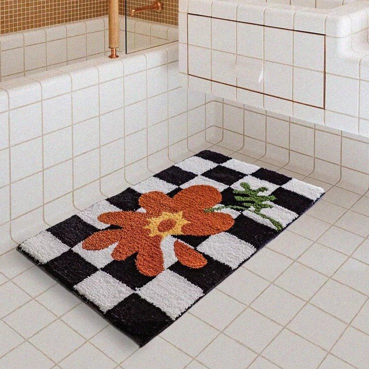 Fluffy Chessboard Carpet