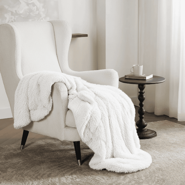 FLURON – Luxurious Faux Fur Blanket with Silky Touch