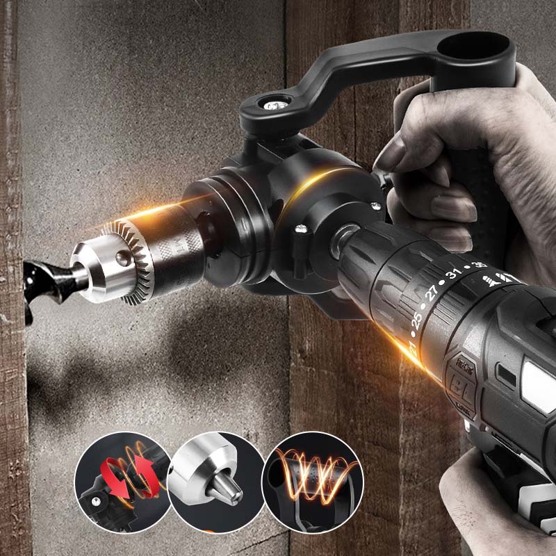 Right angle drill chuck