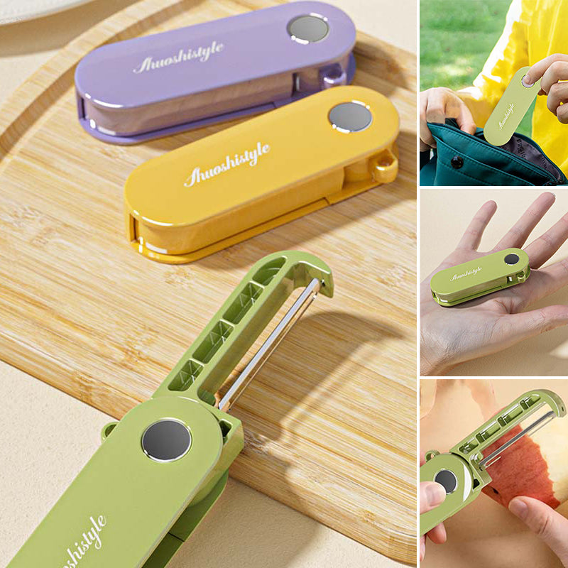 Mini portable folding peeler