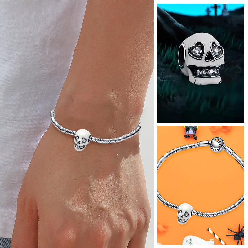 Shining Glitter Skull Pendant
