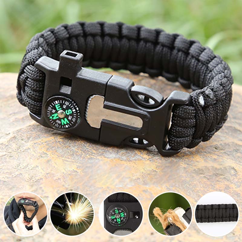 Multi-Functional Survival Paracord Bracelet