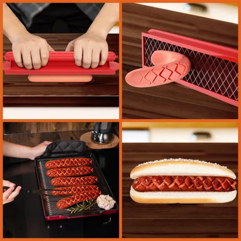 Perfect Criss-Cross Slots Hotdogs Cutter