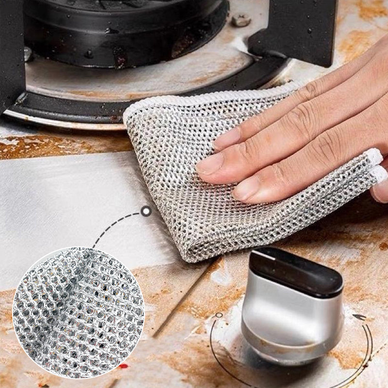 Multifunctional scratch-free wire dishcloth