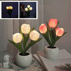 LED Tulip Nightstand Lamp Flower Table Lamp