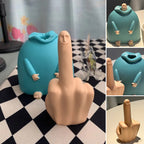 Small Blue Middle Finger Ornament