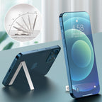 Portable foldable phone holder