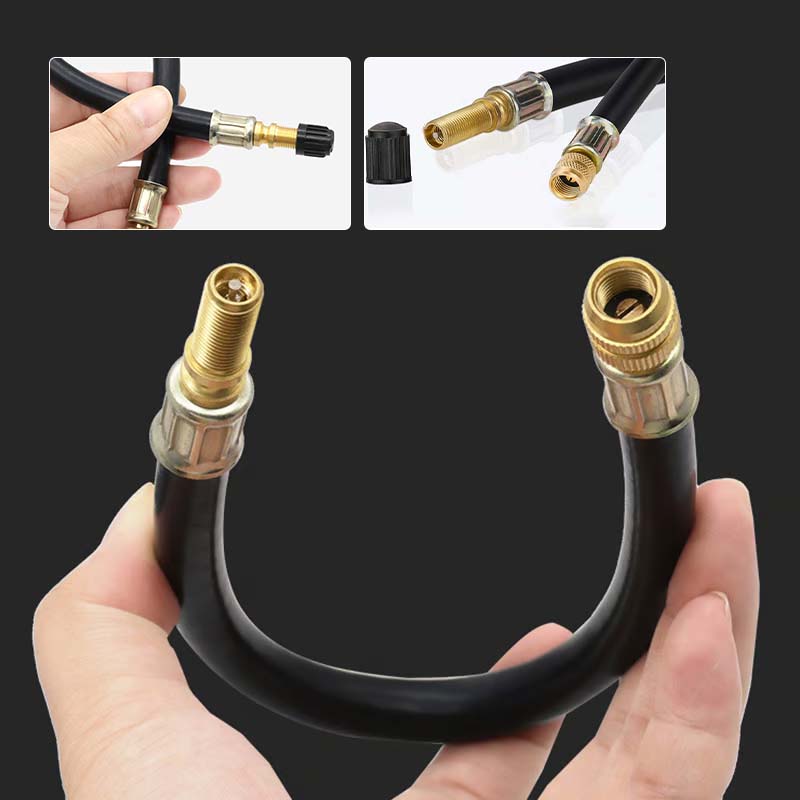 Universal flexible tire valve extensions