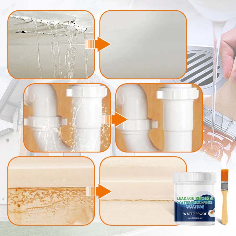 Multi-purpose transparent anti-leak waterproof coating