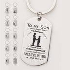 Mother's Day Engraving Metal Keychain with Box