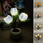 LED Tulip Nightstand Lamp Flower Table Lamp
