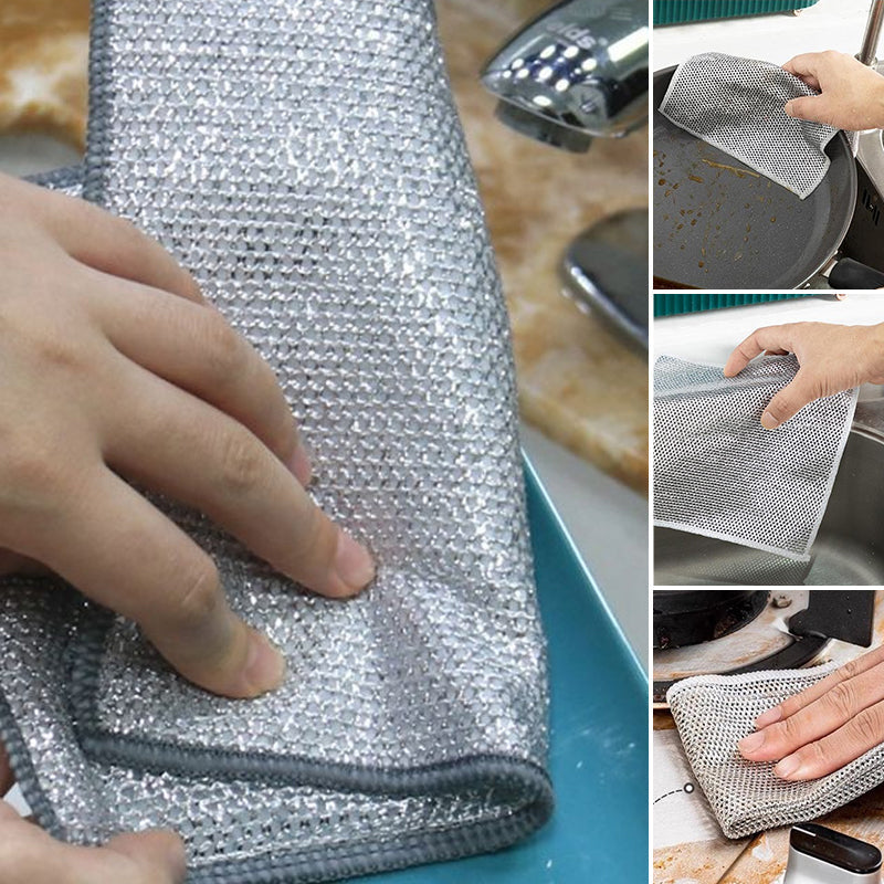 Multifunctional scratch-free wire dish towel