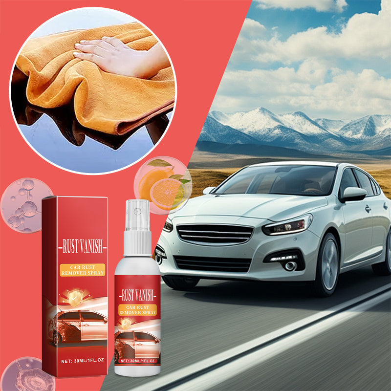 Multifunctional efficient long-lasting car rust remover spray