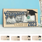 Personalized graduation money holder